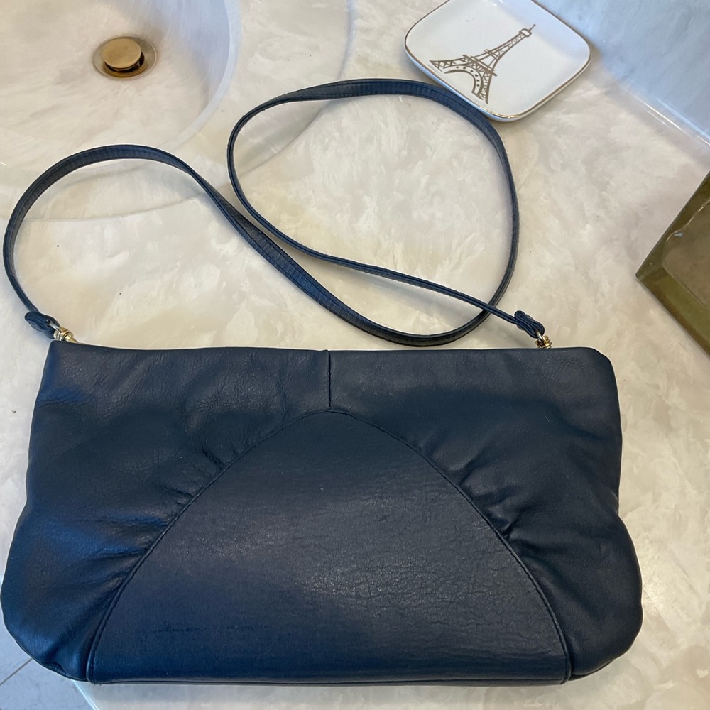 FREE with purchase of other item: Shoulder Bag Purse, Navy, Real Leather